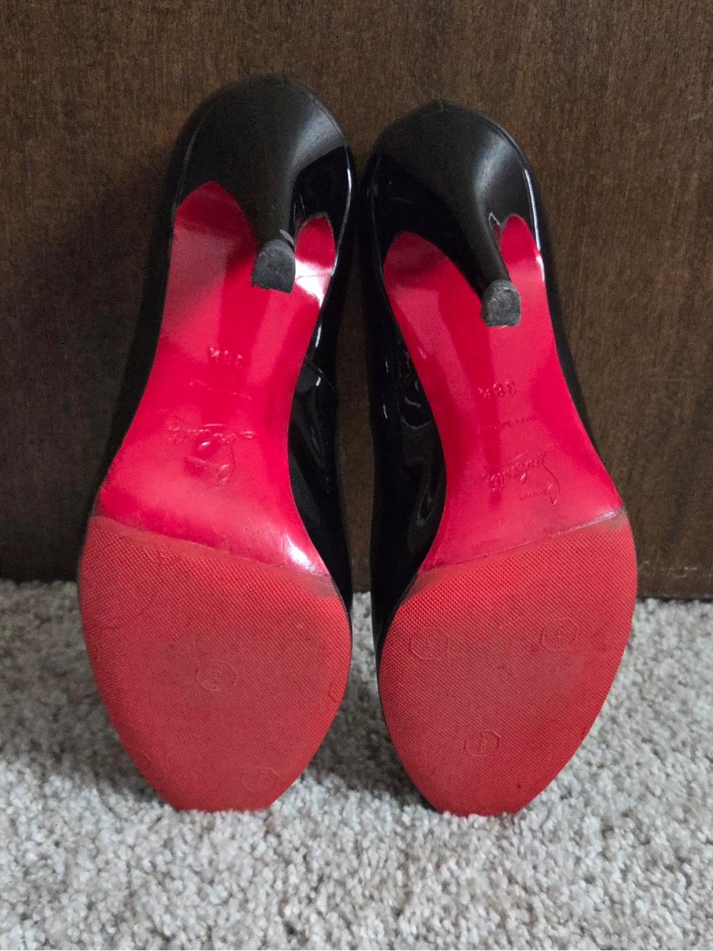 Black Fifi Patent Leather Round-Toe Pumps - Picture 3 of 4